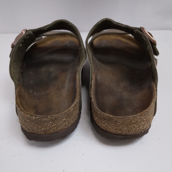 Birkenstock Arizona Sz US 9 EU 42 Birko-Flor Gray Shoes Sandals Comfort Slip-On - Picture 9 of 13